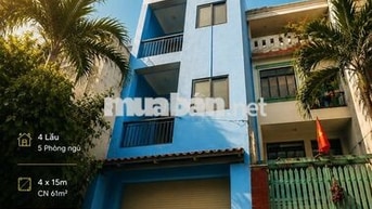 HXH 597 Quang Trung P11 4x15 CN 61m2 4L gần chợ Hanh Thông Tây 7,8tỷTL