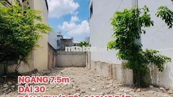 ĐẤT THỔ CƯ HIỆN HỮU 240M2 - NGANG 7.5M - TRỤC BẾN VÂN ĐỒN QUẬN 4