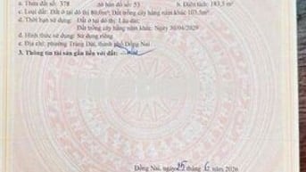 BÁN LÔ THỔ CƯ DÀI 45m NGAY ĐƯỜNG NGUYỄN ÁI QUỐC