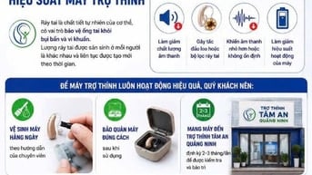 Ráy tai có thể làm giảm hiệu suất máy trợ thính