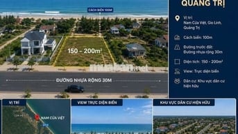GIA ĐÌNH CẦN BÁN LÔ ĐẤT NẰM GIỮA QUẢNG TRƯỜNG BIỂN NAM CỬA VIỆT
