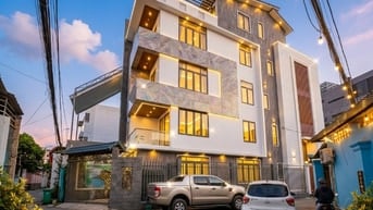 NHÀ GÓC 2 MT TRƯỜNG THỌ_5 TẦNG CÓ THANG MÁY_GẦN GA METRO_THỦ ĐỨC