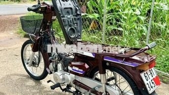 Honda Dream citi màu Đỏ mận biển số 61