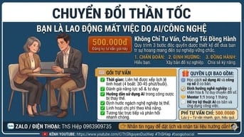 Tư vấn Online 1 kèm 1 - Học lại nghề