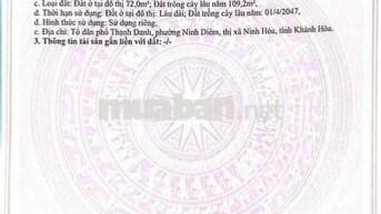 cần bán gấp Nhà nghỉ mặt tiền hà huy tập dốc lết