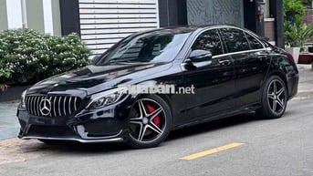 Mercedes-Benz C300 AMG 2016 Đen nội thất đỏ
