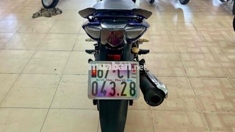 Yamaha Exciter 135 Côn tay Xanh trắng