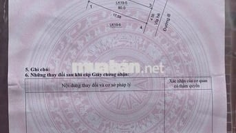 Chuyển nhượng lô đất giãn dân Dự Án Cầu Tứ Liên