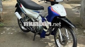 Suzuki Satria 2k 120 6 số Trắng Xanh Đen Hậu Giang