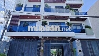 Nhà mới xây gần BV Quận 12, 4mx20m, 1 trệt 3 lầu,gara xe hơi