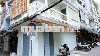 Cho thuê nhà góc 2MT Đường số 6 Phường 4, Quận 4.