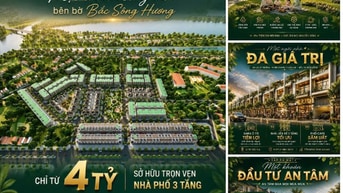Cần bán nhà phố mặt tiền liền kề Emerald Bao Vinh bờ Bắc Tp Huế