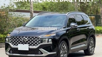 Hyundai Santa Fe Full Dầu 2021 Đen 7 chỗ Tự động