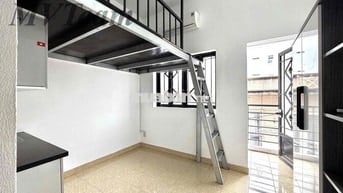 Cho Thuê Gác Bancol Full NT Có Tủ Lạnh Lớn Rộng 25m2 Ngay Cầu Vượt 3/2