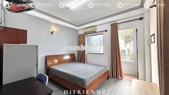 PHÒNG TRỌ CÓ BAN CÔNG đi bộ ĐH Y DƯỢC, mặt tiền oto - FULL nội thất
