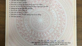 Chính chủ cần bán nhà ngõ nhà 36 Kim mã- Nguyễn Thái Hoc