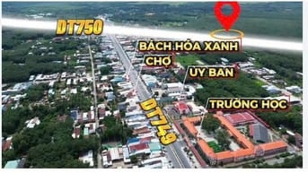Bán Đất 180m2 có sẵn 131 m2 thổ cư   Đường Tỉnh Lộ 749 Xã Long hòa