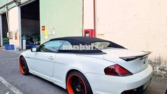 BMW 650i V8 4.8Lit Trắng Xe mui trần
