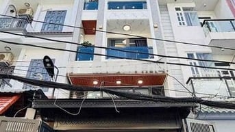 cho thuê nhà thang máy phan huy ích (4x16) lửng , 4 lầu , 5pn , 7wc