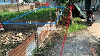 đất đường kênh Bờ Nhà Thờ Phước Lý Long An, 5x20, full thổ sổ, chính c