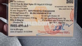 Ford Transit 2024 16 chỗ Bạc 74210 km