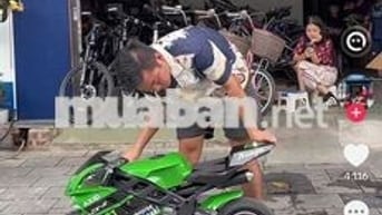 Xe điện Kawasaki Mini 50cc Xanh lá