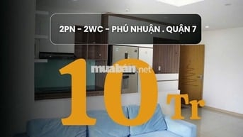 Cho thuê chung cư căn gốc :  2PN 2WC  Jamona City Quận 7  Giá :10Tr