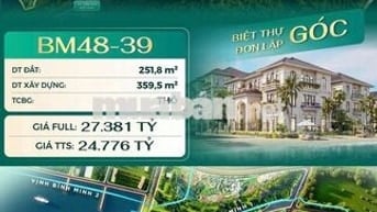 BIỆT THỰ ĐƠN LẬP GÓC GIÁ *** QUỸ HÀNG VHGG HẠ LONG!
