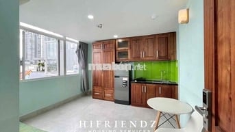 Studio giá rẻ đối diện TDTU Kim Sơn cửa sổ trời FULL NT gần Lotte mart