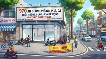Cho thuê mặt bằng kinh doanh 8.5x40m mặt tiền An Dương Vương, Q.6