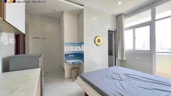 Studio ban công sạch sẽ gần cầu chữ Y và CHỈ TÍNH ĐIỆN NƯỚC