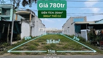 🔥Sở hữu siêu phẩm chỉ với 780tr Trung tâm củ chi 354m2 sẵn 300 thổ cư