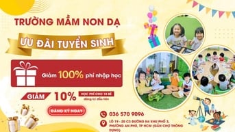 Tốp 5 Trường Mầm Non Tốt Nhất Tại Chợ Thông Dụng Phường An Phú