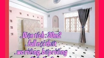 Cho thuê CHDV 30m2 giá 3tr9 cao lỗ P4 Q8 full nội thất