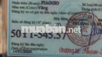 Piaggio 2020 màu Vàng