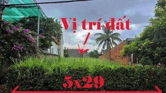 Bán nhanh 146,3m2(5x29)giá 1tỷ250 Nguyễn Thị Lắng cách VinHóc Môn 1km