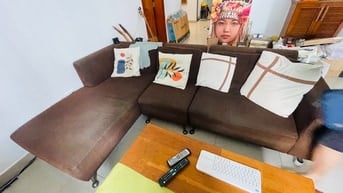 Thanh lý bộ sofa phòng khách( màu nâu)