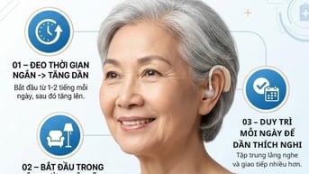 TẬP LÀM QUEN VỚI MÁY TRỢ THÍNH – KHỞI ĐẦU ĐỂ NGHE RÕ TRỞ LẠI