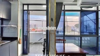 CHDV studio/1PN DT 45m2 tách bếp ban công máy giặt riêng full NT