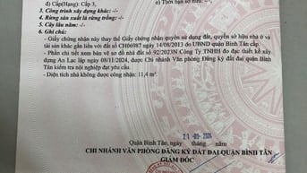 Chính chủ bán căn nhà An Lạc,  Bình Tân