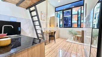 Cho thuê phòng cửa sổ trời đầy đủ nội thất ở cách ueh 500m