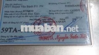 Kymco Candy 50cc 2015 Xanh 13000km