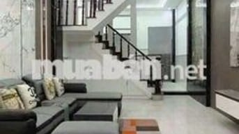 nhà mới có nội thất như hình (ko máy lạn) 4pn 3wc.hẻm thông ôtô