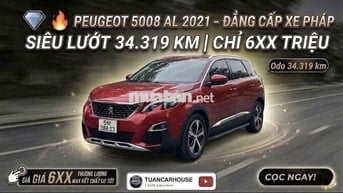 🔴 Peugeot 5008 AL 2021 Đỏ mận 34.319 km