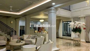 BIỆT THỰ SÂN VƯỜN DT 1000M2, TRỆT, 3 LẦU, 6PN, ĐƯỜNG NHỰA XE TẢI 