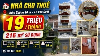 CHO THUÊ NHÀ | LÊ VĂN QUỚI  - BÌNH TRỊ ĐÔNG A - Q. BÌNH TÂN