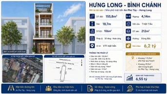 🌟 NHÀ MẶT TIỀN AN PHÚ TÂY – HƯNG LONG | 155,8m² | GIÁ 6 tỷ 500 tr