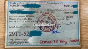 Honda SH 125 2015 Tự động màu Đỏ