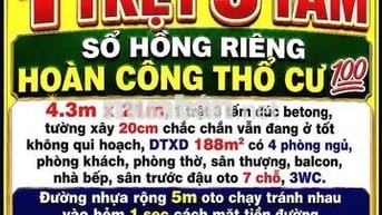 BÁN RẺ NHÀ QUYẾT THẮNG, 1TRỆT 3TẤM, SỔ HỒNG THỔ CƯ 💯 ĐƯỜNG 5m SÂN OTO