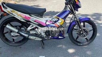 Suzuki Stinger 120 5 số Trắng Tím Hồng